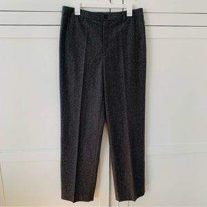 Banana Republic Stretch Recycled Wool Gray High Waist Trousers Size 14